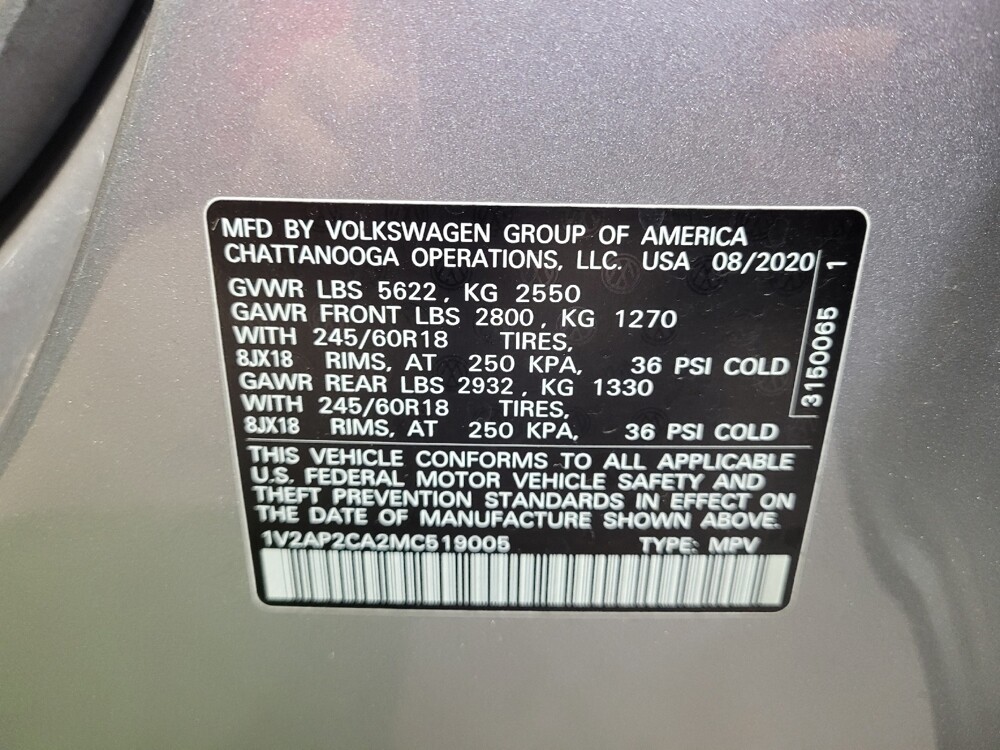 2021 Volkswagen Atlas in Cincinnati, OH 45255 - 18094435 33