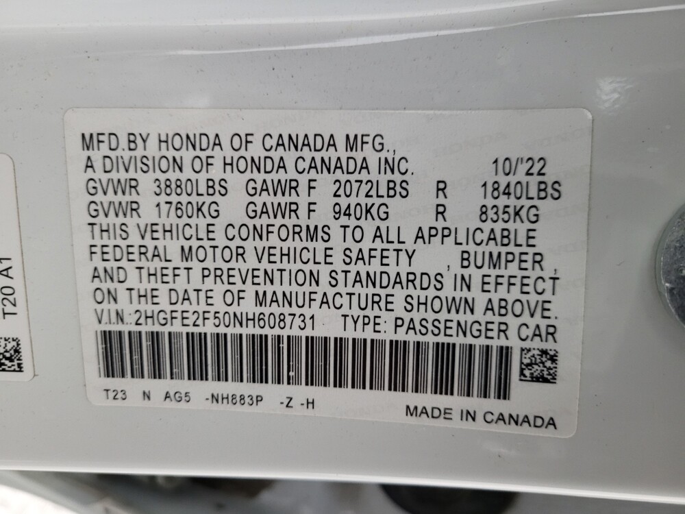 2022 Honda Civic in Albuquerque, NM 87123 - 18094459 33