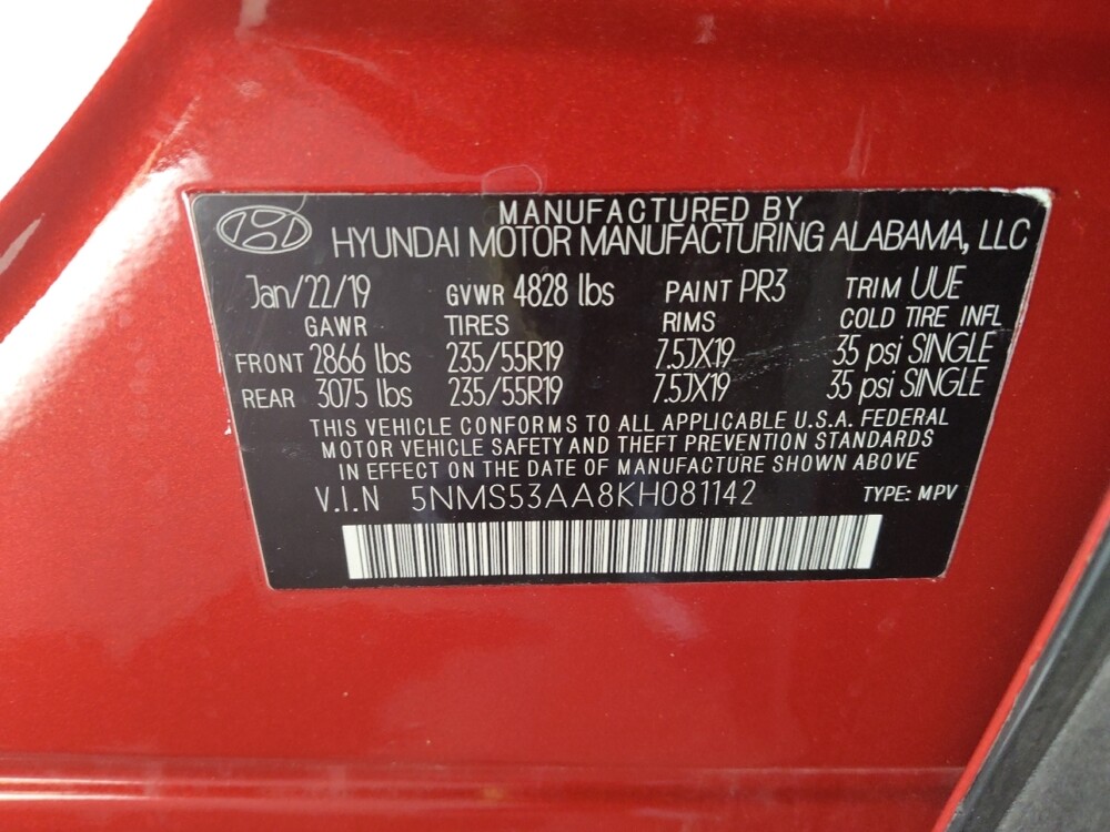 2019 Hyundai Santa Fe in Stone Mountain, GA 30083 - 18094519 33