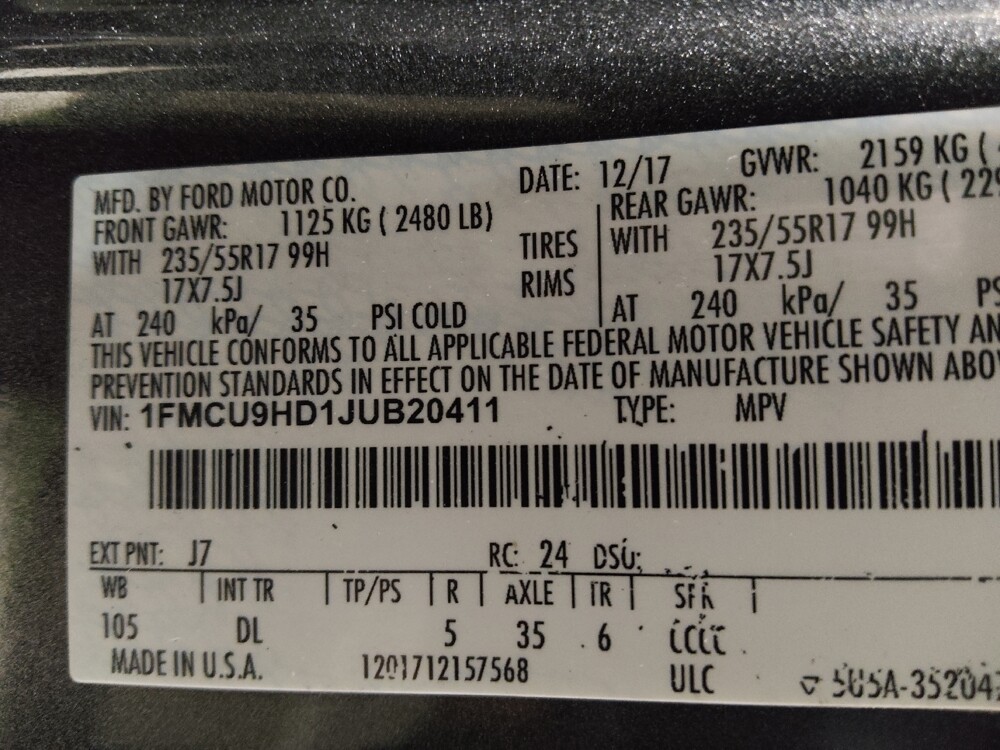 2018 Ford Escape in Stone Mountain, GA 30083 - 18094523 33