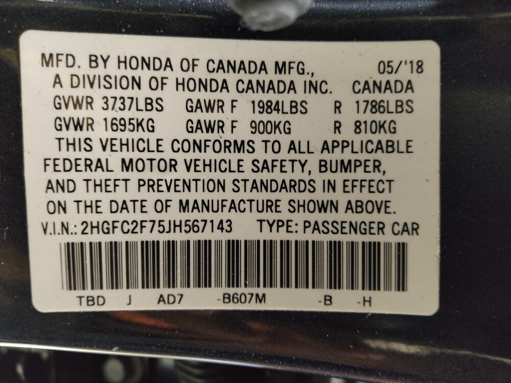 2018 Honda Civic in Conyers, GA 30094 - 18094524 33