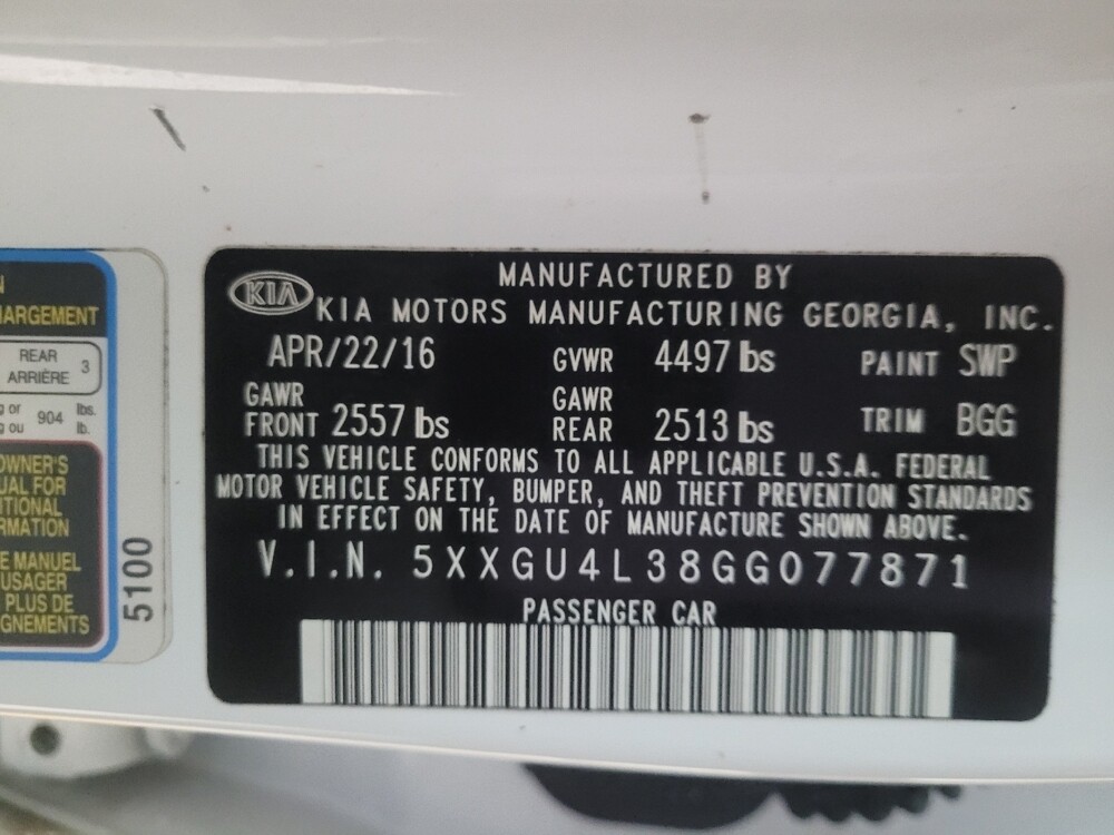 2016 Kia Optima in Conyers, GA 30094 - 18094525 33