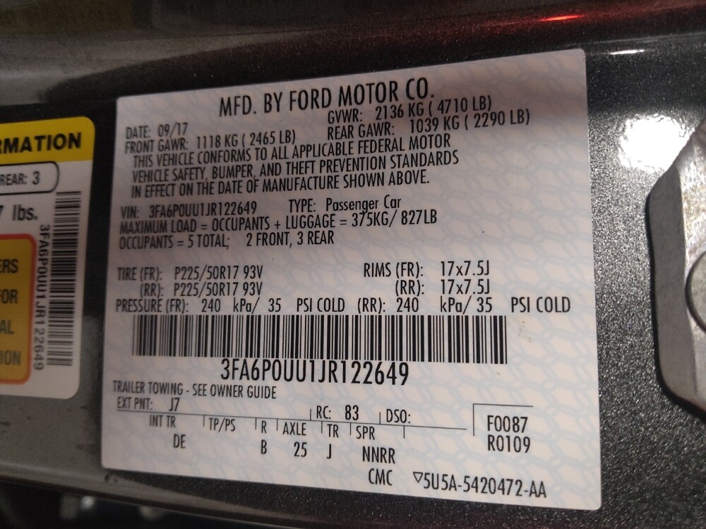 2018 Ford Fusion in Stone Mountain, GA 30083 - 18094534 33