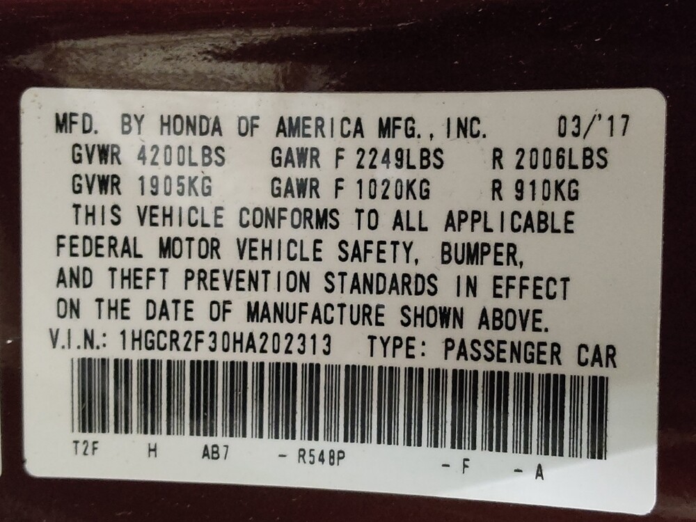 2017 Honda Accord in Round Rock, TX 78664 - 18094565 33