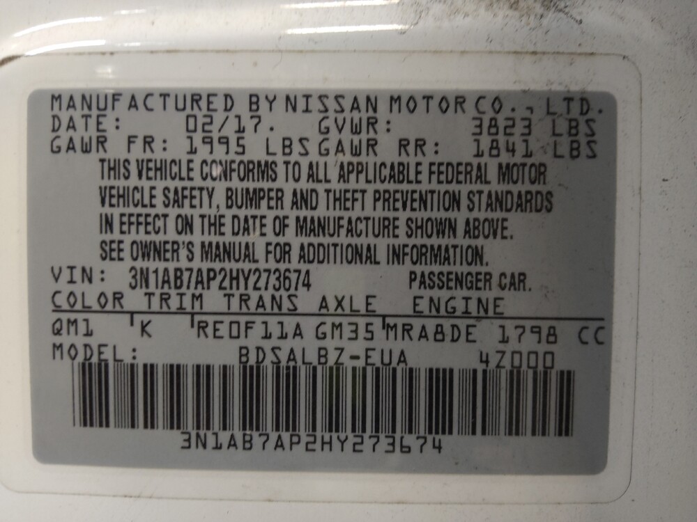 2017 Nissan Sentra in Clearwater, FL 33764 - 18094585 33