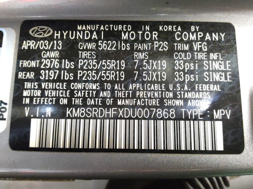 2013 Hyundai Santa Fe in Columbia, SC 29210 - 18094597 33