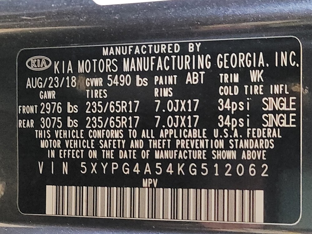 2019 Kia Sorento in Savannah, GA 31419 - 18094598 33