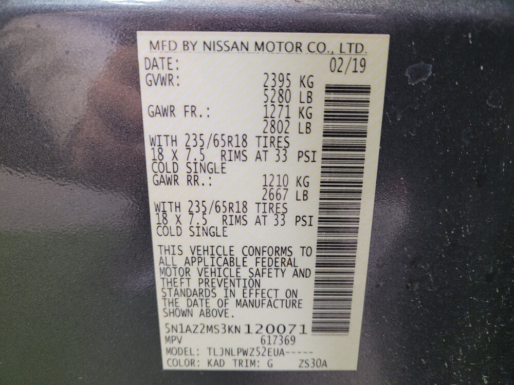 2019 Nissan Murano in Toledo, OH 43617 - 18094654 33