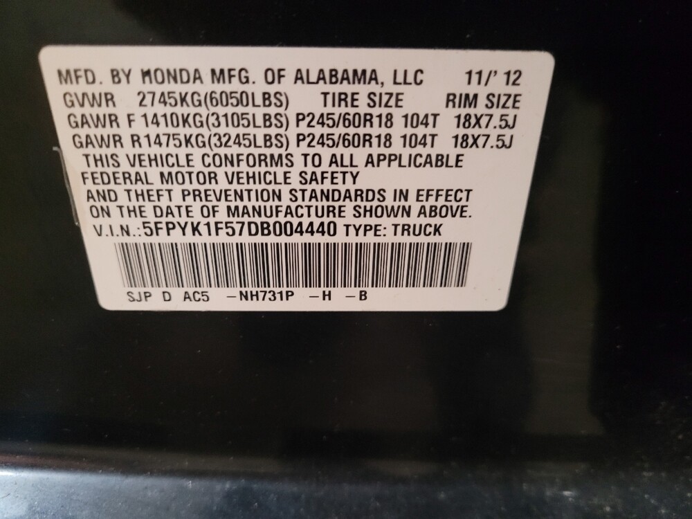 2013 Honda Ridgeline in Temple Hills, MD 20746 - 18094658 33