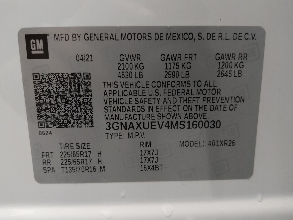 2021 Chevrolet Equinox in St. Louis, MO 63136 - 18094665 33