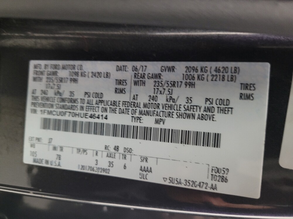 2017 Ford Escape in Eastpointe, MI 48021 - 18094668 33