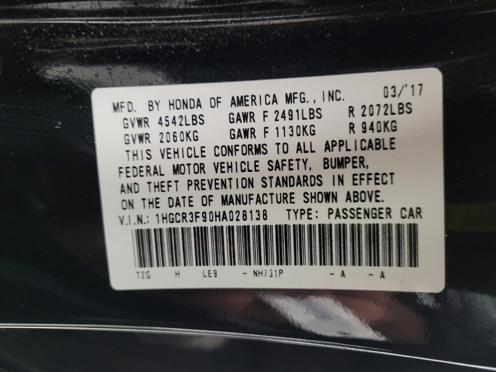 2017 Honda Accord in Madison, TN 37115 - 18094671 33