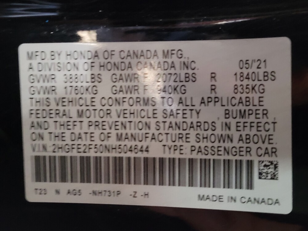 2022 Honda Civic in Kissimmee, FL 34744 - 18094681 33