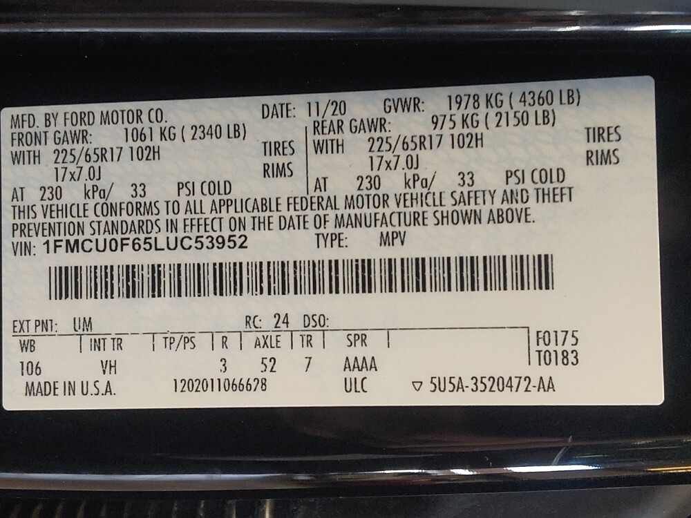 2020 Ford Escape in Jacksonville, FL 32225 - 18094719 33