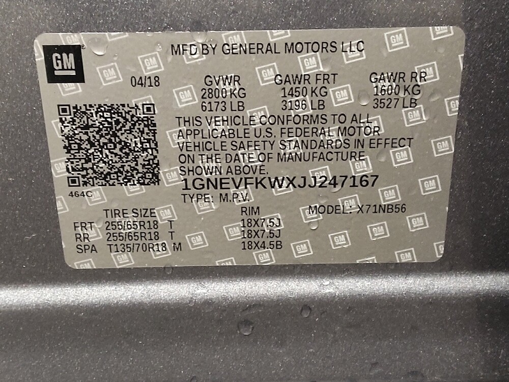 2018 Chevrolet Traverse in Fayetteville, NC 28304 - 18094735 33