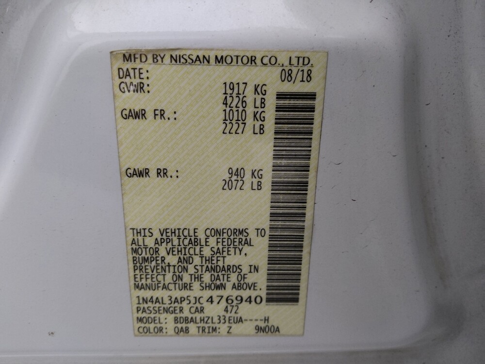 2018 Nissan Altima in Savannah, GA 31419 - 18094755 33