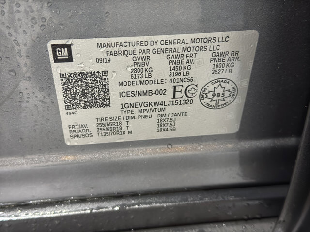 2020 Chevrolet Traverse in Burlington, WI 53105 - 18094828 41