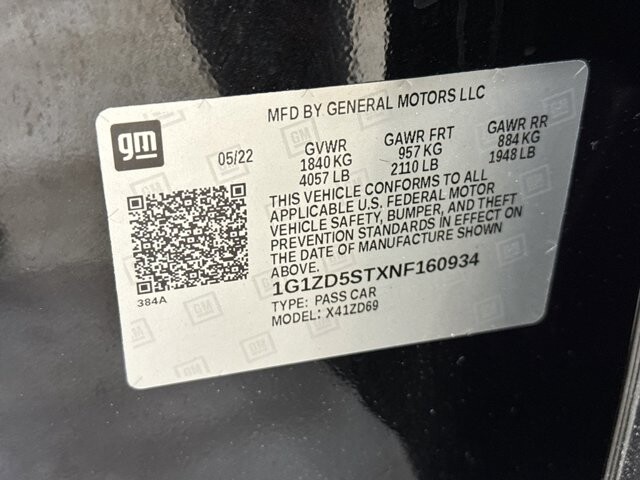 2022 Chevrolet Malibu in Burlington, WI 53105 - 18094853 34