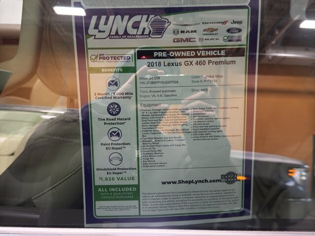 2018 Lexus GX 460 in Burlington, WI 53105 - 18094864 37