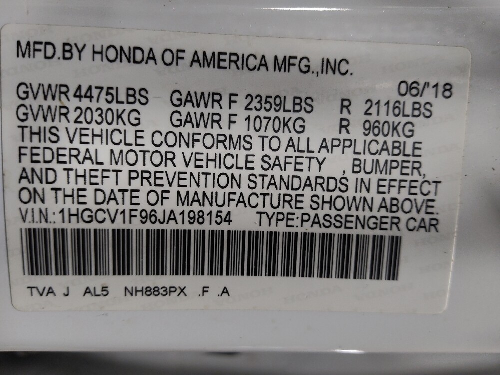 2018 Honda Accord in Pelham, AL 35124 - 18094897 33