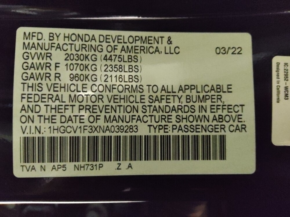 2022 Honda Accord in Mesa, AZ 85210 - 18094921 33