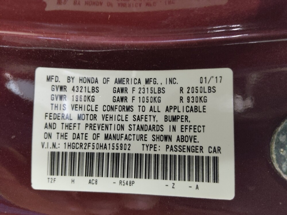 2017 Honda Accord in Lakeland, FL 33815 - 18094926 33
