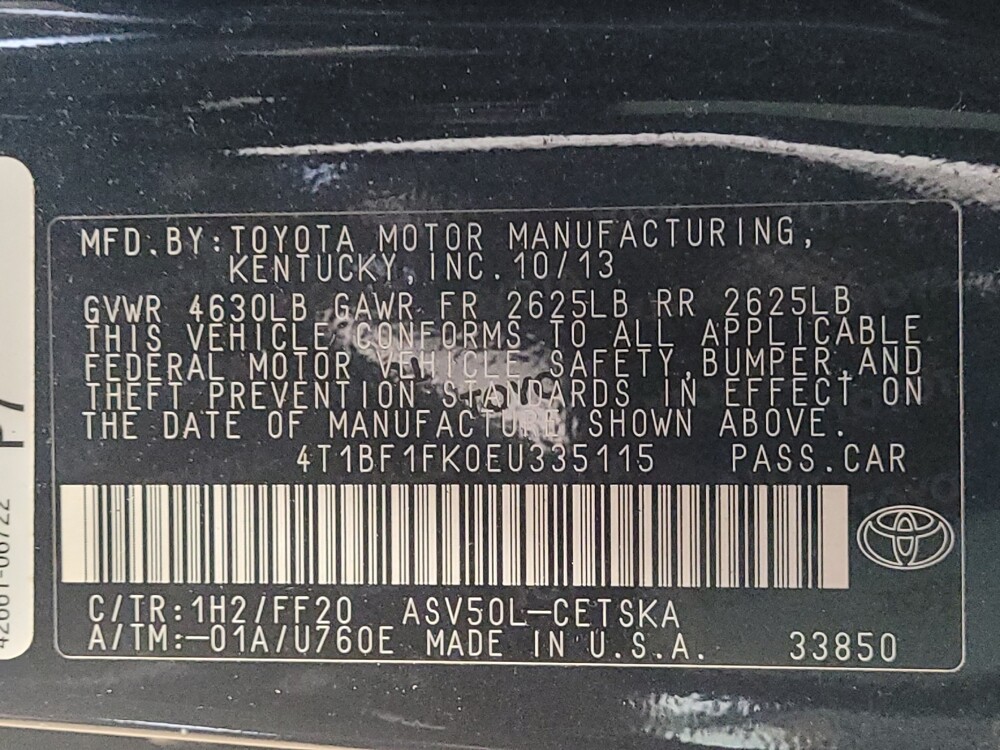 2014 Toyota Camry in Savannah, GA 31419 - 18095017 33