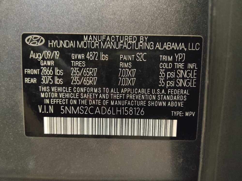 2020 Hyundai Santa Fe in Gastonia, NC 28056 - 18095040 33