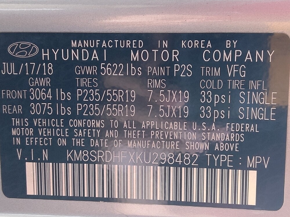 2019 Hyundai Santa Fe in Houston, TX 77060 - 18095070 33