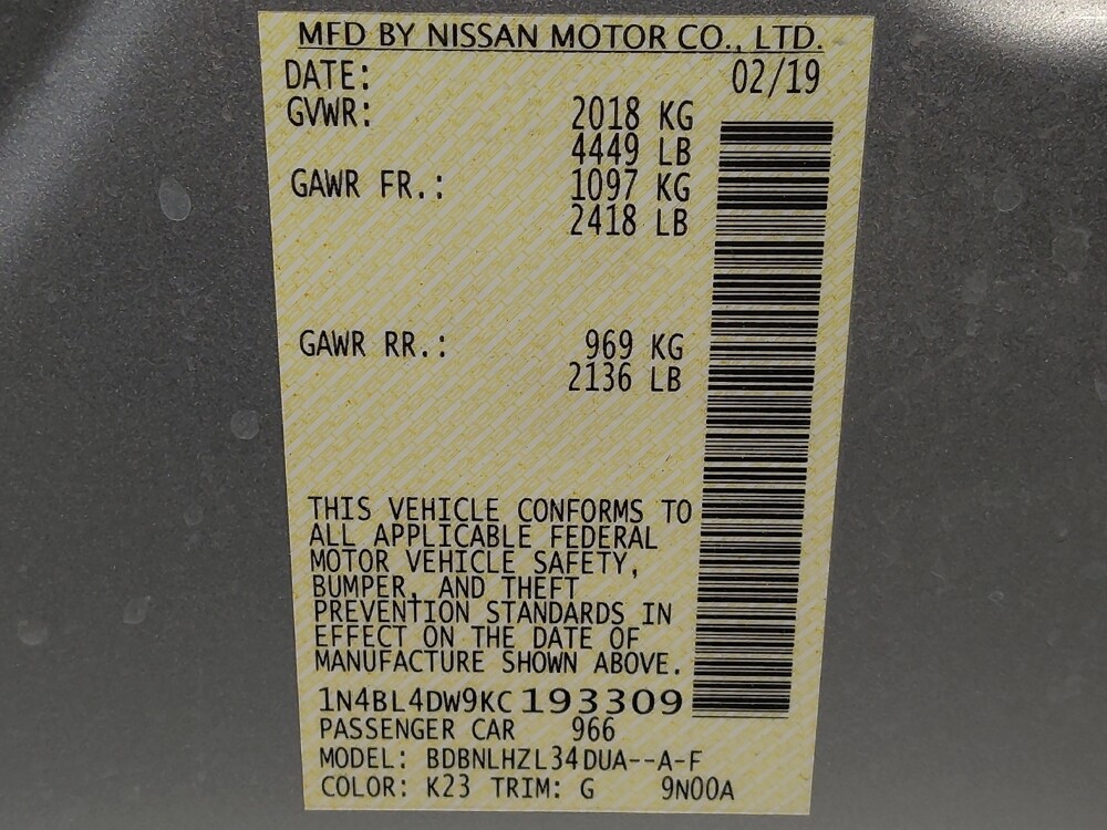 2019 Nissan Altima in Tyler, TX 75701 - 18095085 33