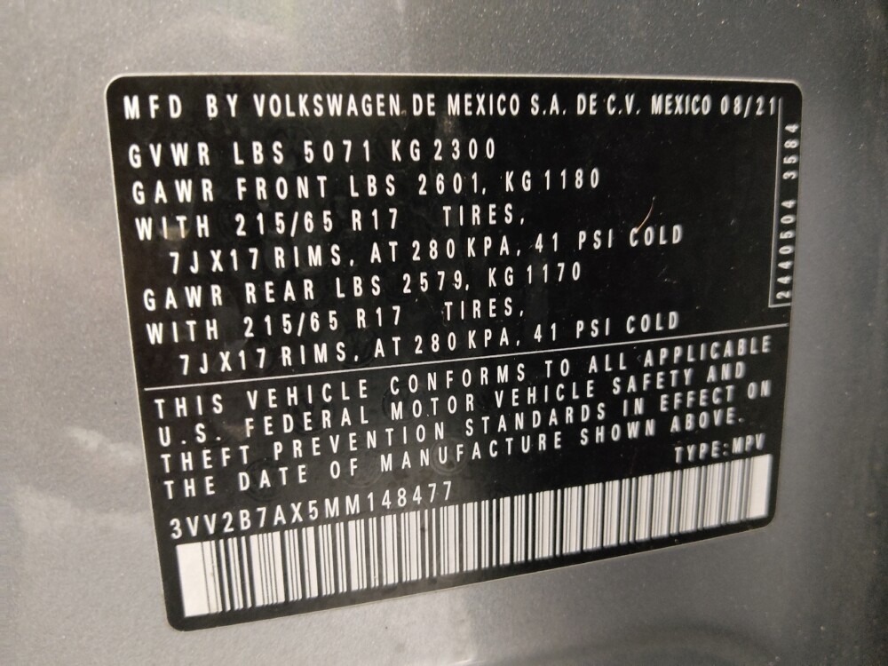 2021 Volkswagen Tiguan in Columbus, OH 43228 - 18095100 33