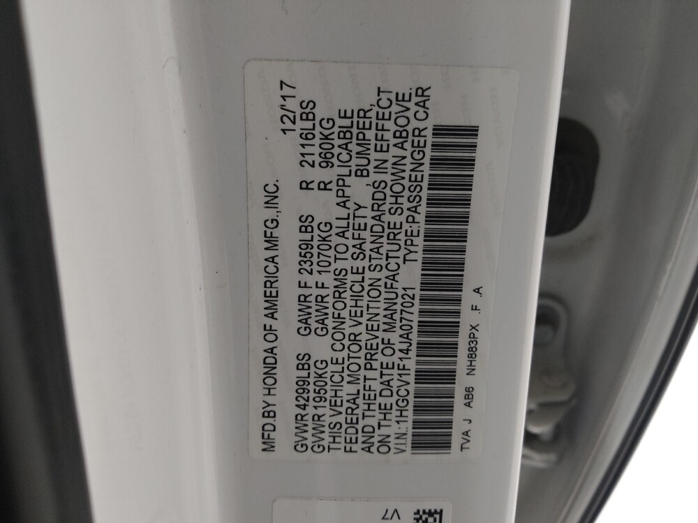 2018 Honda Accord in Columbus, OH 43228 - 18095101 33