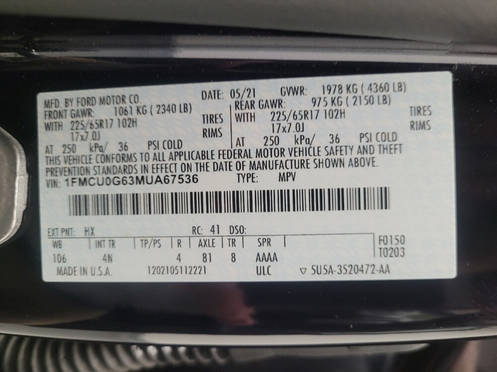 2021 Ford Escape in Fresno, CA 93726 - 18095116 33