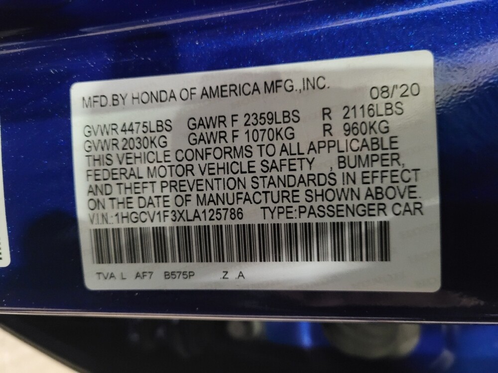 2020 Honda Accord in Owings Mills, MD 21117 - 18095134 33