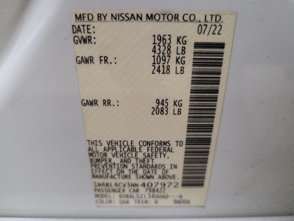 2022 Nissan Altima in Temple Hills, MD 20746 - 18095184 33