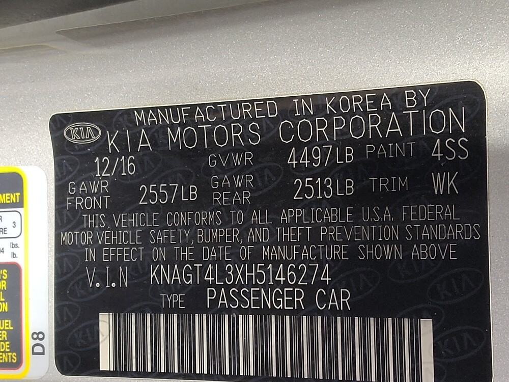 2017 Kia Optima in Charlotte, NC 28273 - 18095194 33