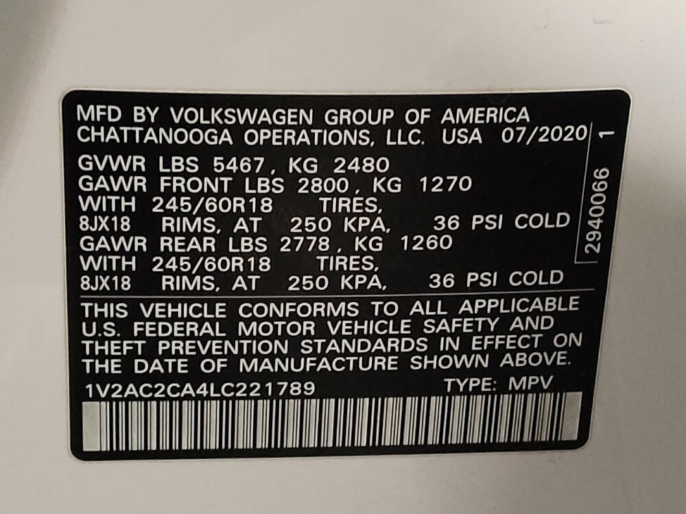 2020 Volkswagen Atlas in Lubbock, TX 79424 - 18095197 33