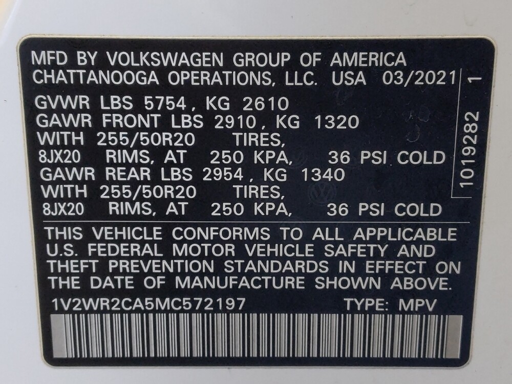 2021 Volkswagen Atlas in Houston, TX 77060 - 18095232 33