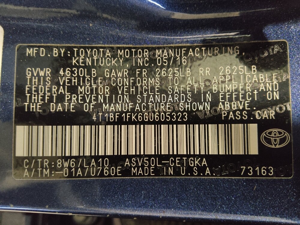 2016 Toyota Camry in Kissimmee, FL 34744 - 18095308 33