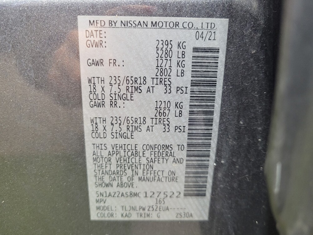 2021 Nissan Murano in Miamisburg, OH 45342 - 18095310 33