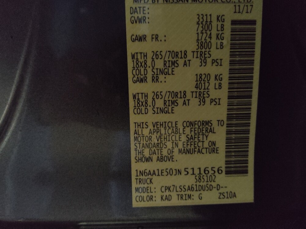 2018 Nissan Titan in Stone Mountain, GA 30083 - 18095425 33