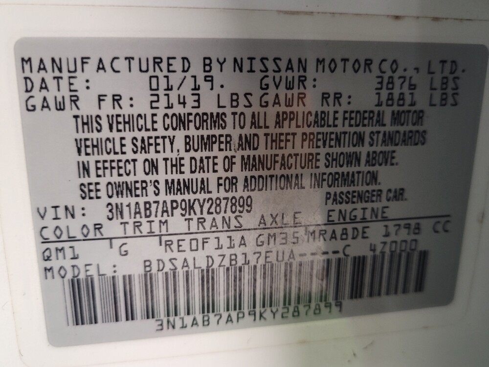 2019 Nissan Sentra in Fort Myers, FL 33907 - 18095464 33