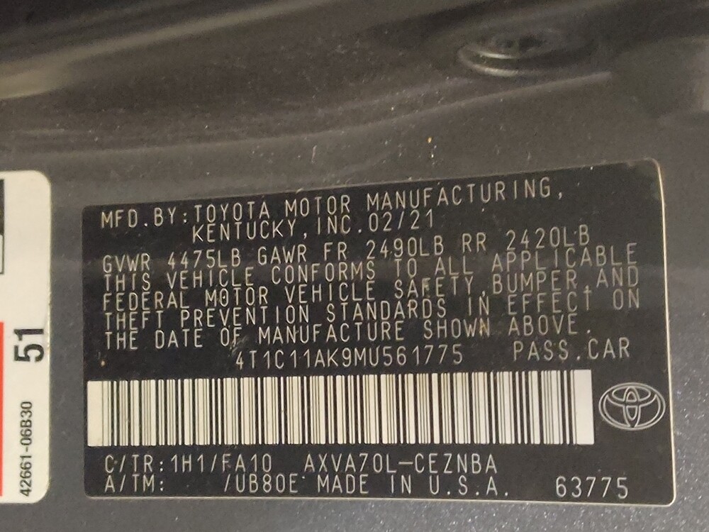 2021 Toyota Camry in Winston-Salem, NC 27103 - 18095512 33