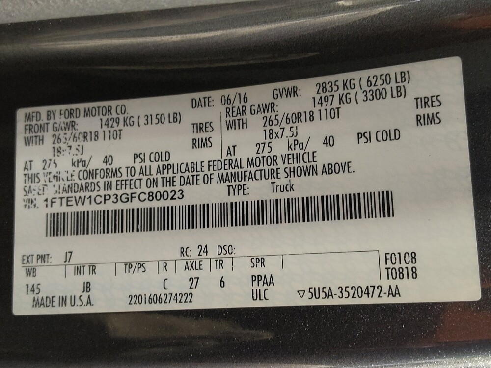 2016 Ford F150 in Greenville, SC 29607 - 18095522 33