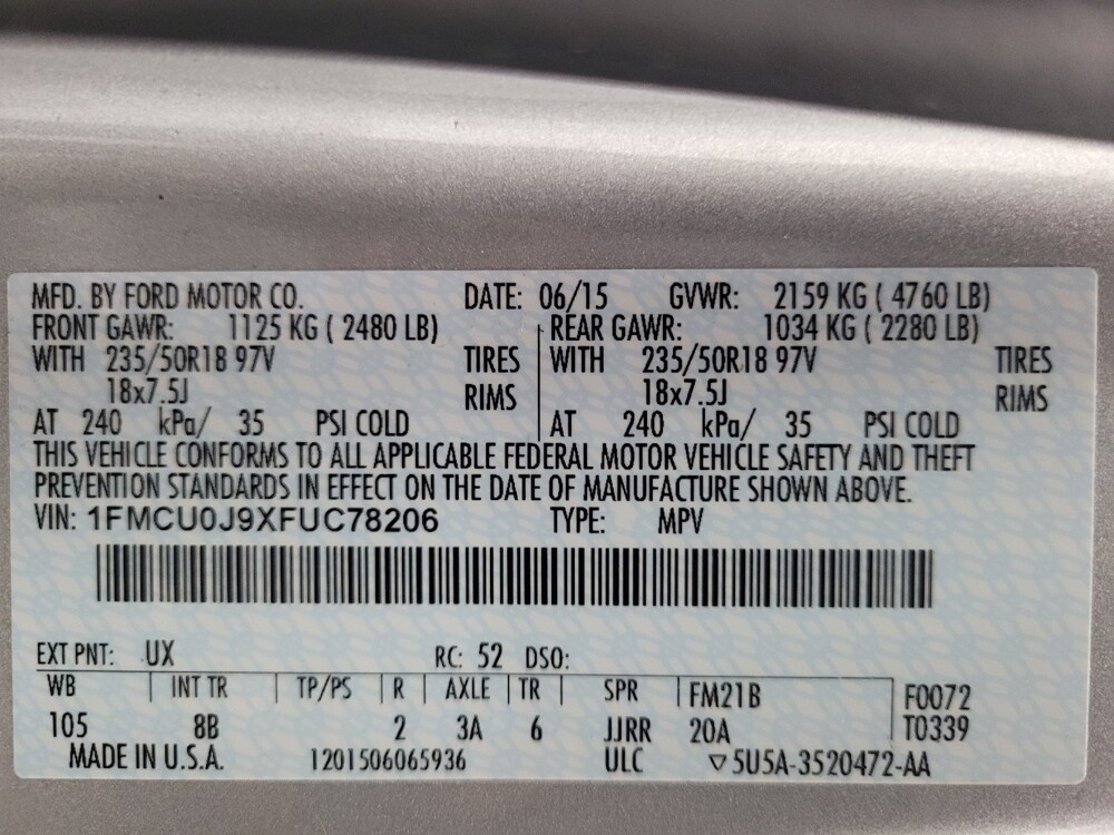 2015 Ford Escape in Madison, TN 37115 - 18095534 33