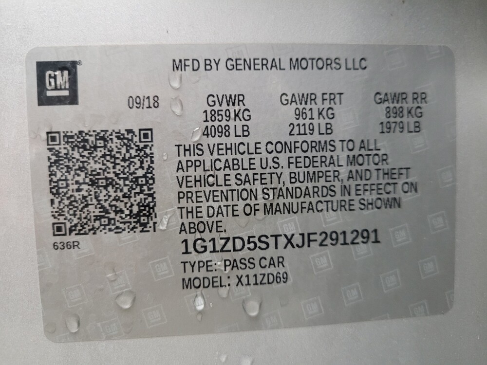 2018 Chevrolet Malibu in Madison, TN 37115 - 18095595 33