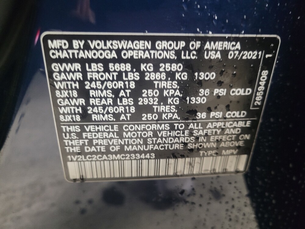 2021 Volkswagen Atlas in Conyers, GA 30094 - 18095601 33