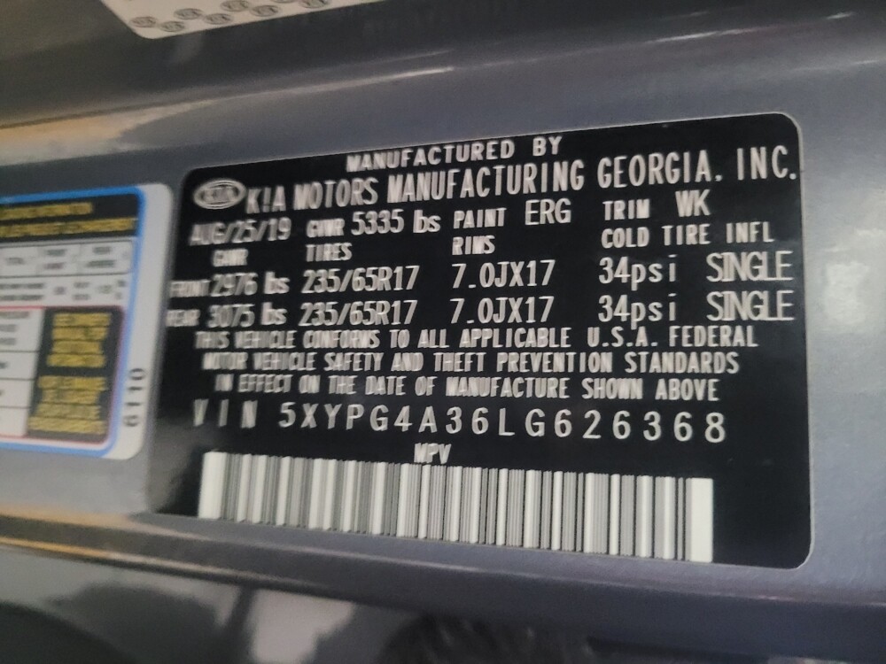 2020 Kia Sorento in Albany, GA 31705 - 18095621 33