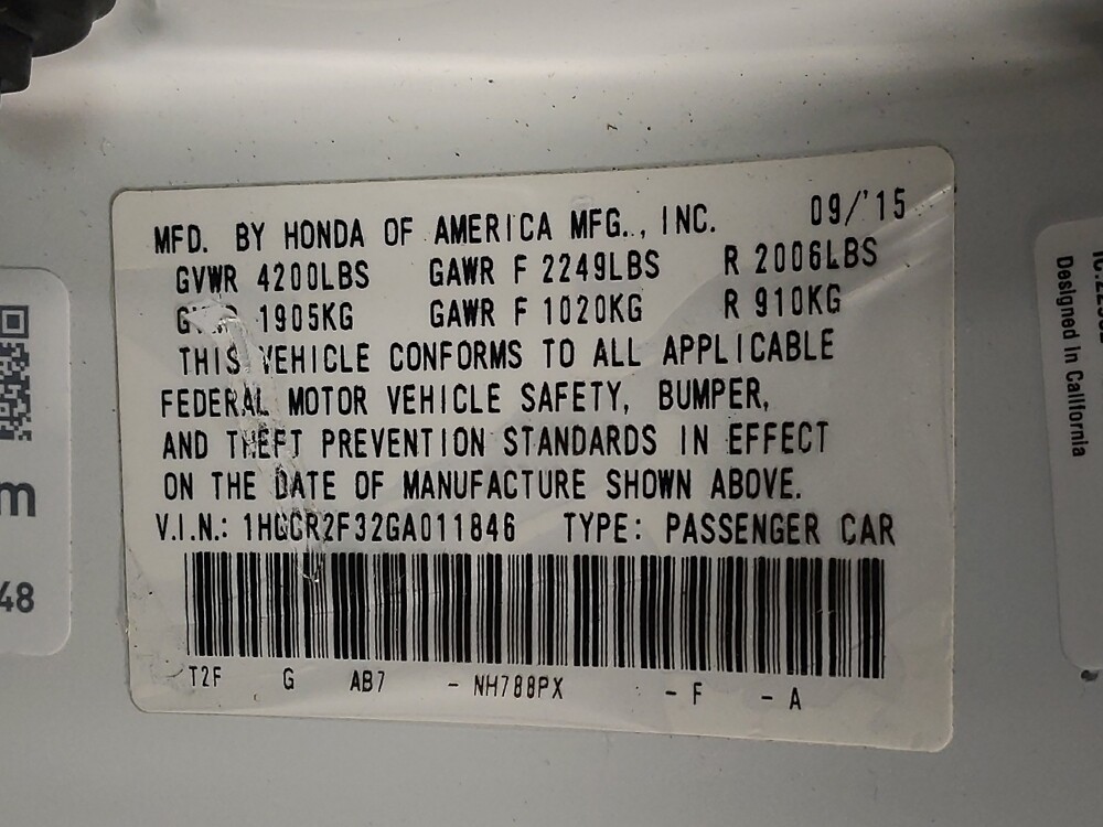 2016 Honda Accord in Raleigh, NC 27604 - 18095646 33