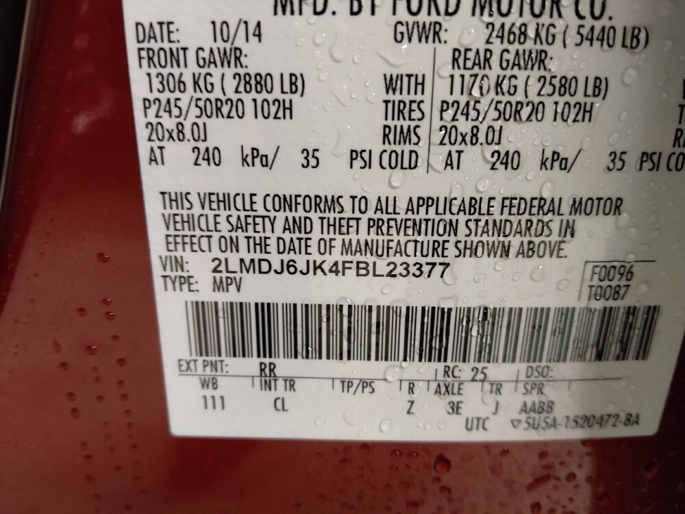 2015 Lincoln MKX in Duluth, GA 30096 - 18095675 33